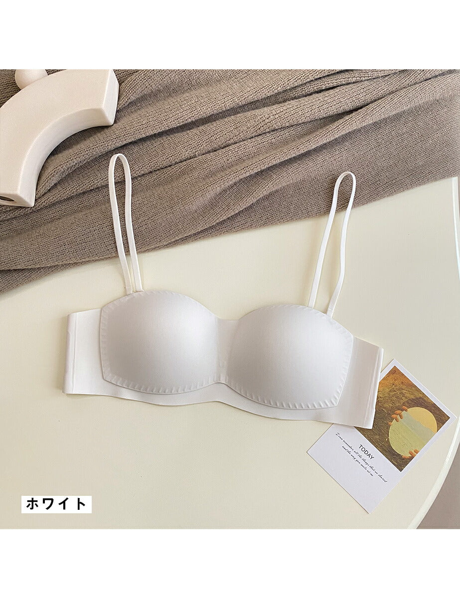 Softcute ストラップレスブラ ノンワイヤー