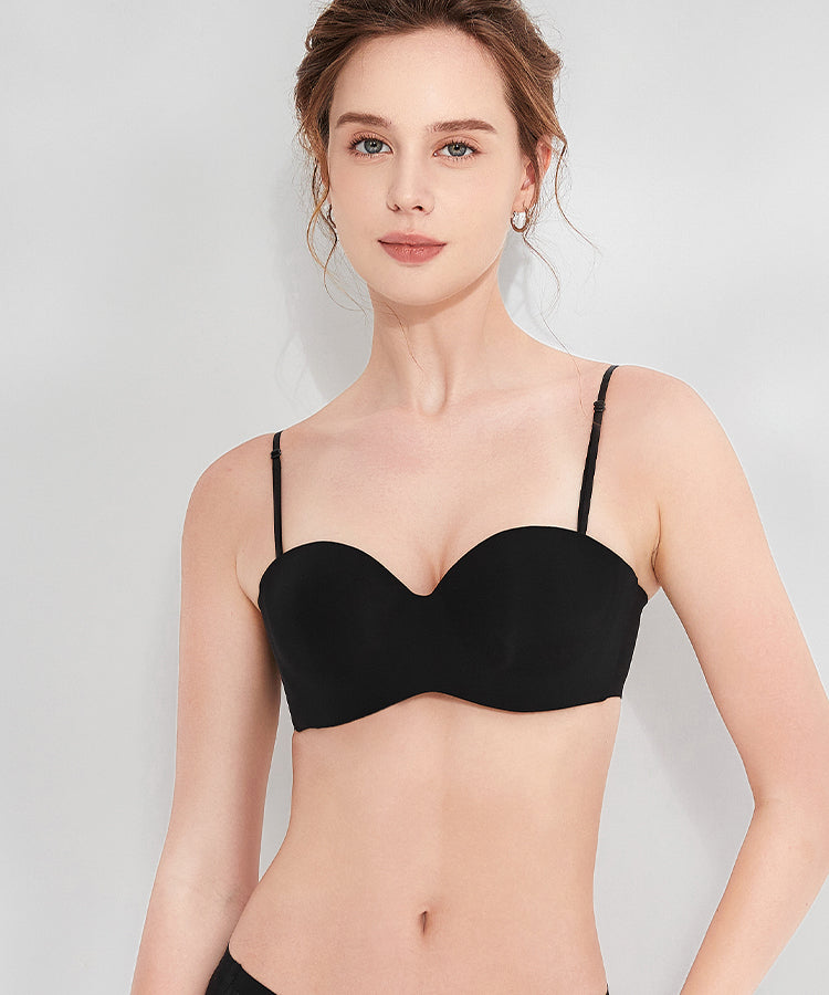 盛りたい派にオススメ!Softcute ストラップレスブラ 2way