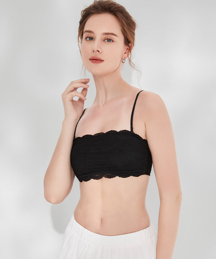 Softcute ストラップレスブラ チューブブラ ブラトップ ノンワイヤーブラ