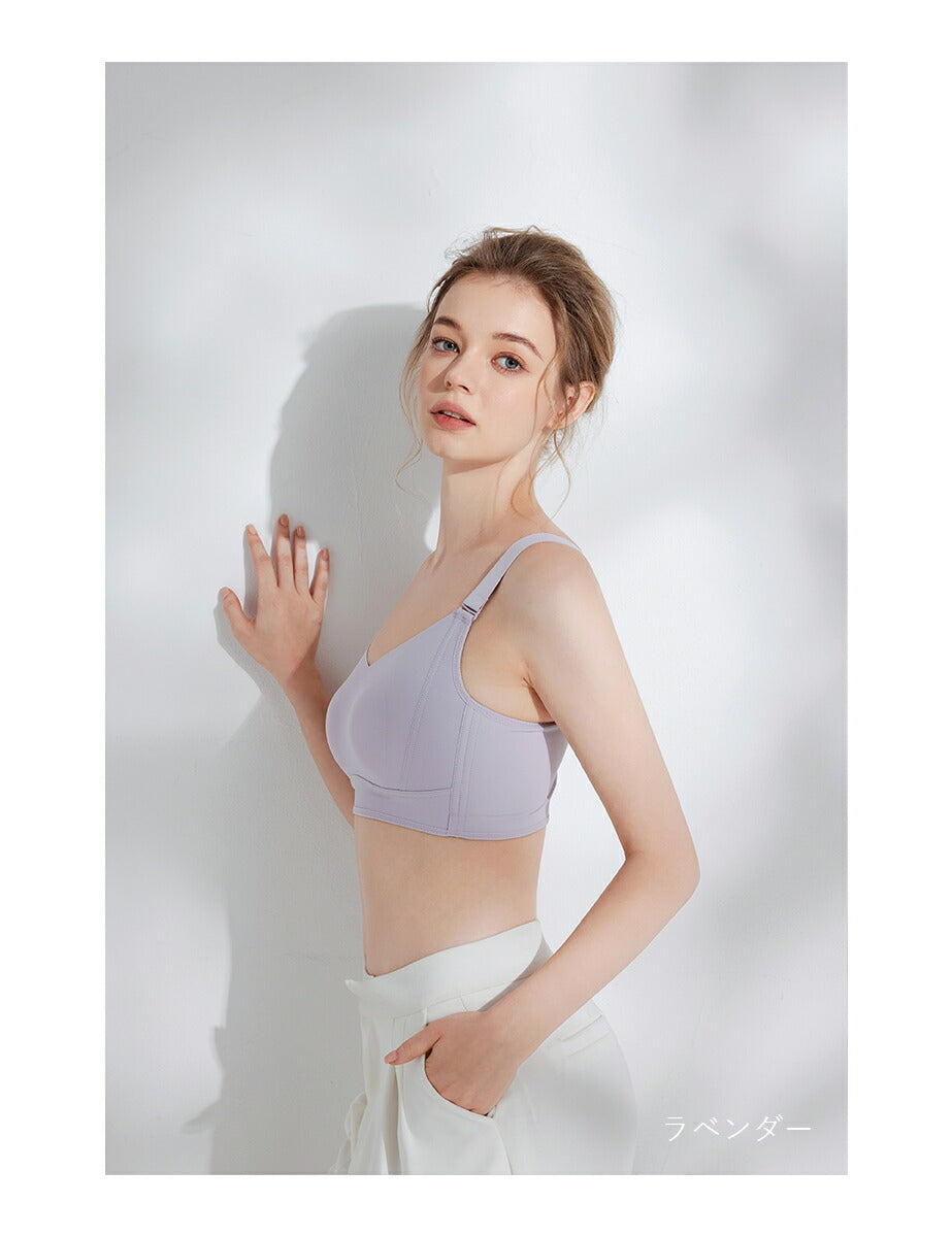 小さく見せる ブラ ノンワイヤー ブラジャー