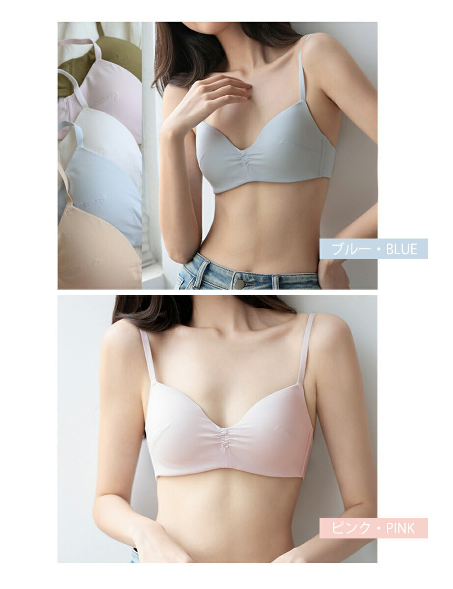 ブラジャー ノンワイヤー ブラレット 三角ブラ