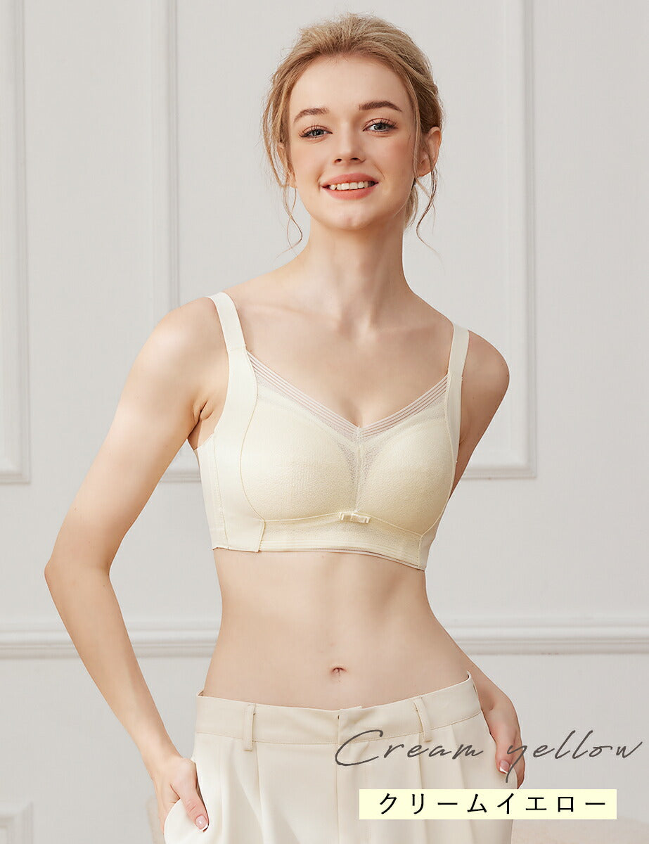 小さく見せる ブラ ノンワイヤー