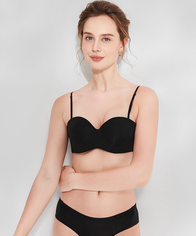 盛りたい派にオススメ!Softcute ストラップレスブラ 2way