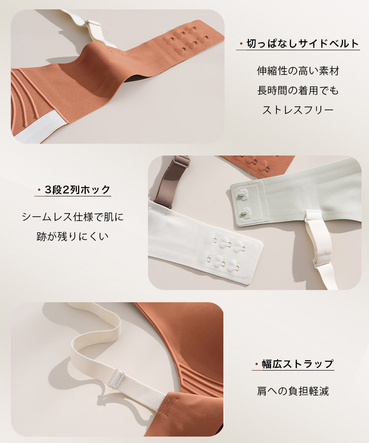 ブラジャー ショーツ セット ノンワイヤー