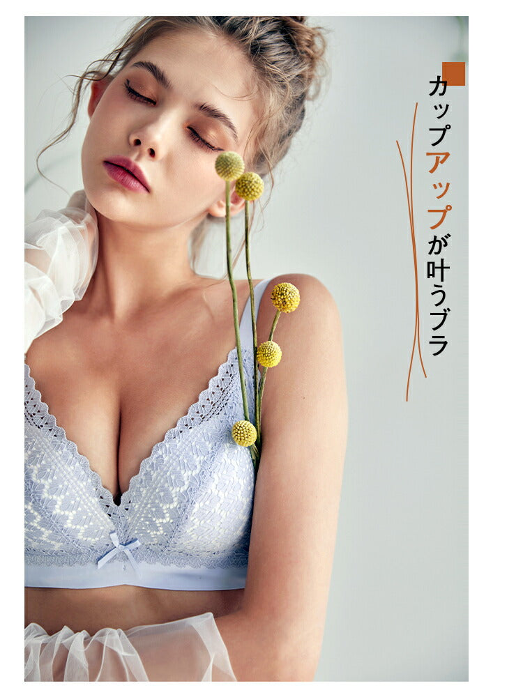 小胸 盛れるブラジャー ショーツ セット