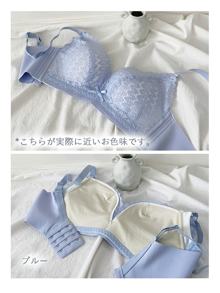 小胸 盛れるブラジャー ショーツ セット