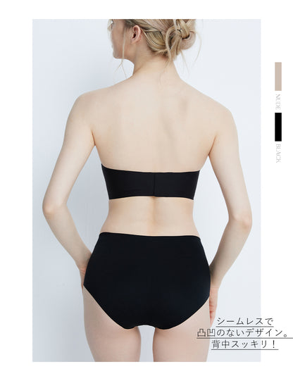 Softcute ストラップレスブラ 落ちない ずれない 紐なしブラ