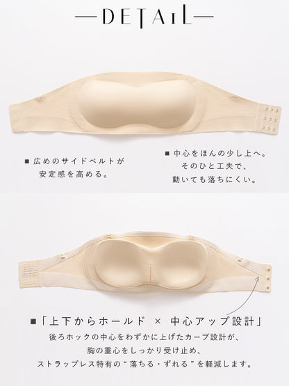 Softcute ストラップレスブラ 落ちない