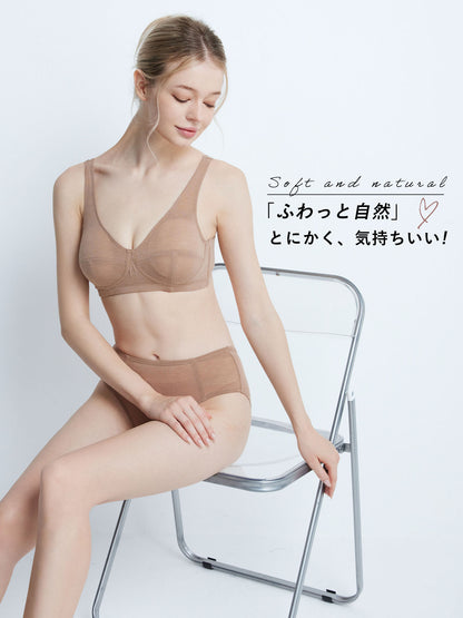 小胸 パカパカしない ブラ ノンワイヤー フィット