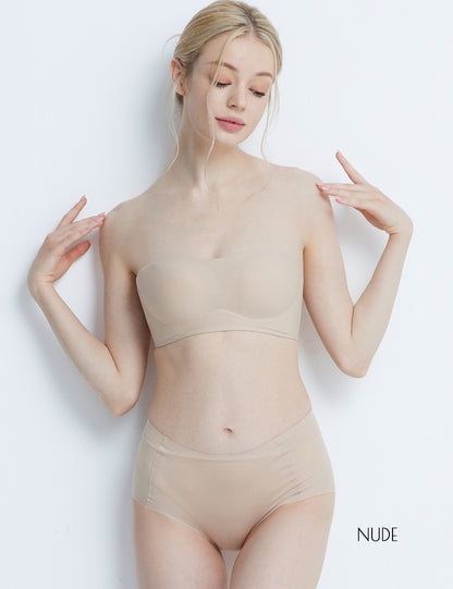 Softcute ストラップレスブラ 落ちない ずれない 紐なしブラ