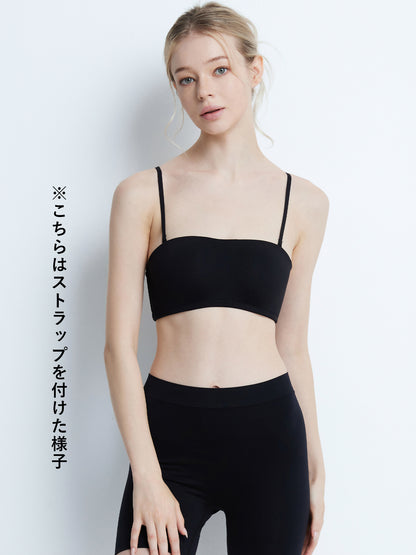 2way ストラップレスブラ 落ちない ずれない 紐なしブラ