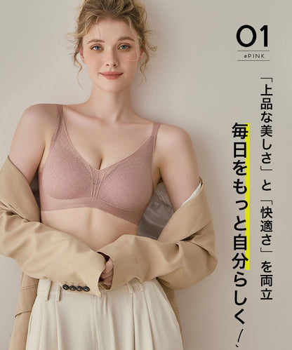 小胸 盛れる ブラジャー  小胸 ノンワイヤー