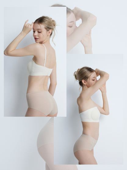 Softcute ストラップレスブラ 落ちない