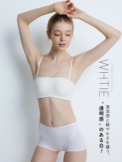 2way ストラップレスブラ 落ちない ずれない 紐なしブラ