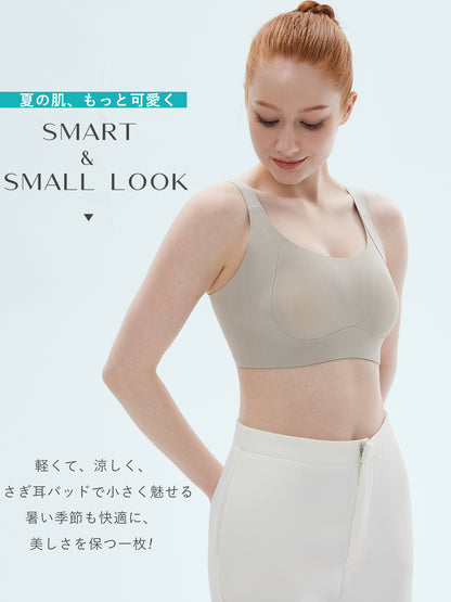 胸を小さく見せるブラ 小さく見せる ブラ  ノンワイヤーブラ